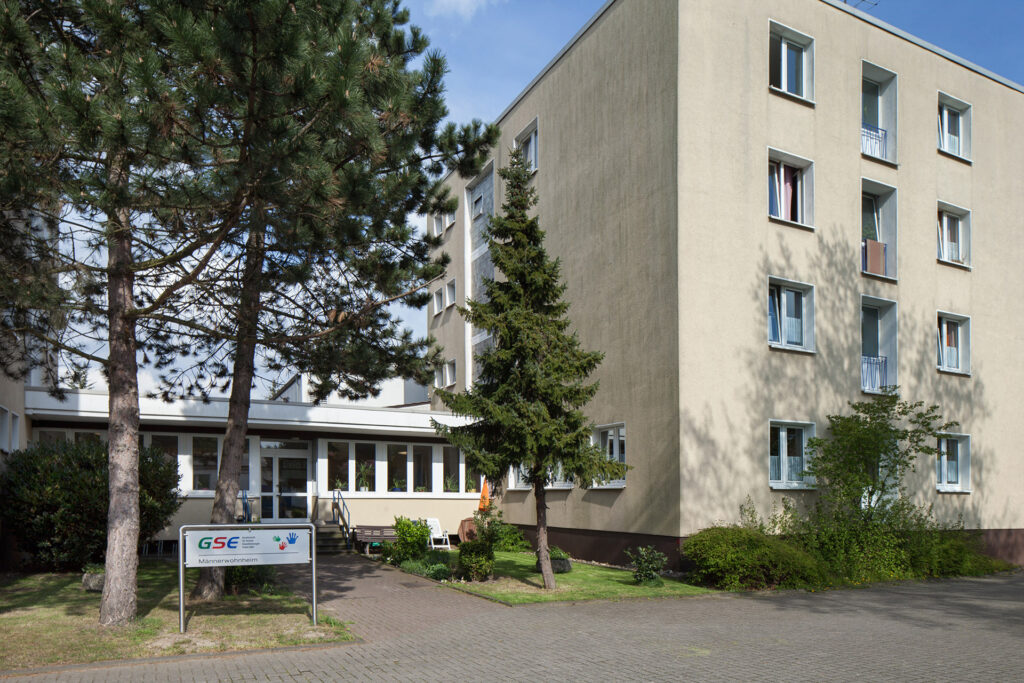 Blick auf das Männerwohnheim Stoppenberg.